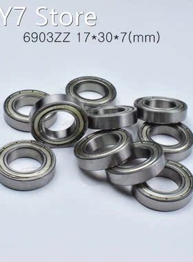 10pcs 6903ZZ 17*30*7(mm) chrome steel Metal Sealed High spe