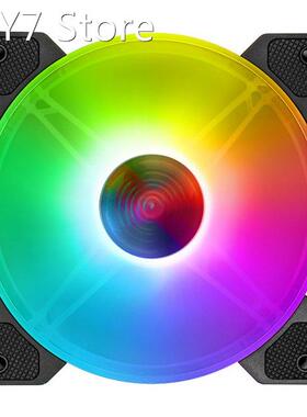 COOLMOON 140mm Cooling Fan Mute RGB 6Pin Lighting Quiet Comp