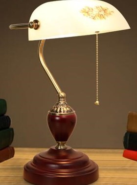 TDA The Old Shanghai Vintage Wood Table Lamps Green Cover Ji