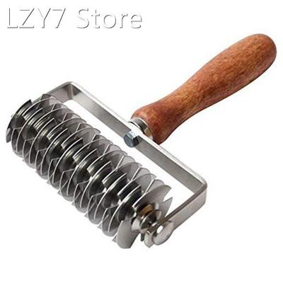 Pastry Crust Roller Cutter Stainless Steel Pie Pizza Cookie