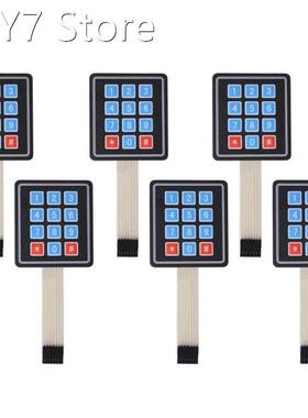 6PCS 3 x 4 Matrix Array 12 Key Membrane Switch Keypad Keyboa