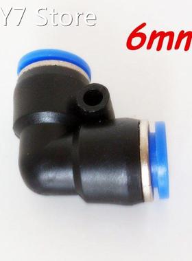 100Pcs 6mm ID Pneumatic Connectors Push in Elbow Fitting Equ