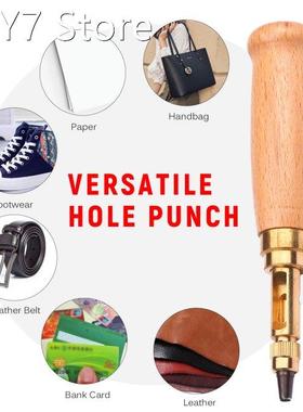Hole Punch Set for Belts Watch Bands Straps Dog Collar Saddl