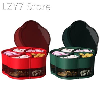 2-Layer Rotating Petal Candy Box 10-grids Snack Tray Creativ