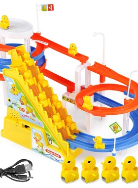 DIY track pig Toy Figures Racing Track rail car electric mus
