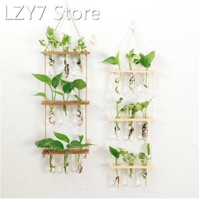 Test Tubes Glass Planter Wall Hanging Terrarium Container Fl