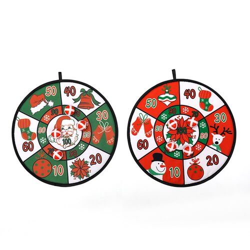 Christmas Dart Board Toy Home Party Interactive Game with 4p