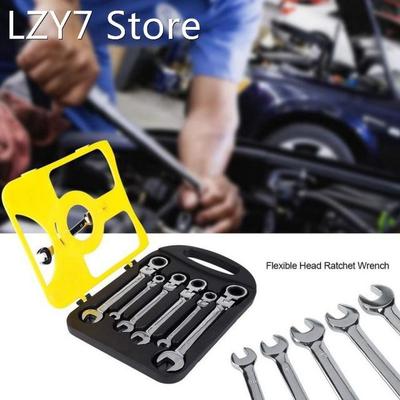 7 Pcs Ratcheting Combination Wrench Hand Tool Kits Hand Span