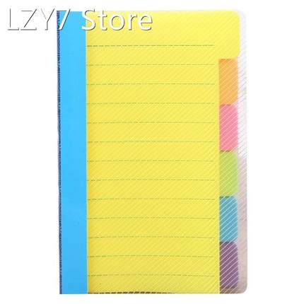 Durable Pocket Notes Pad Note Paper Colorful Ruled Pages Reu