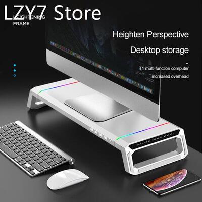 Multi-Function Monitor Stand Computer Screen Riser Base Hold