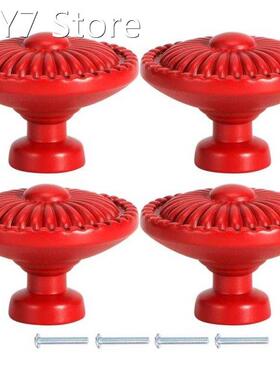 4 Sets Zinc Alloy Handle Single Hole Round Doorknob for Ward