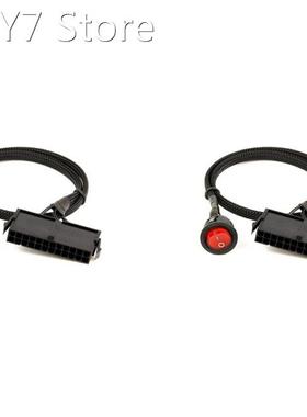 2 Pack 24-Pin Female ATX PSU PC Power Supply Starter Tester