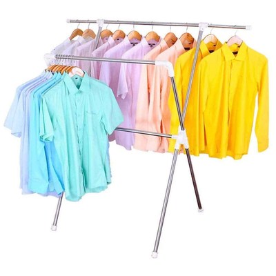 Folding Laundry Drying Rack Stainless Steel Indoor Outdoor X