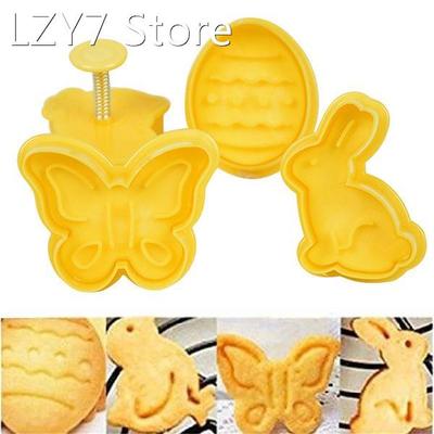 4Pcs Plastic Biscuit Cookie Cutter Baking Mold Kitchen Bunny