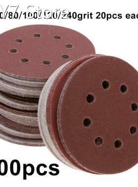 100pcs Round Sandpaper Mix Grit Sander Discs Polishing Paper