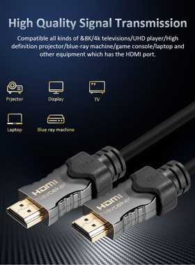2020 Best 8K 48Gbps 2.1 HDMI Cables 4K HDMI 2.1 Cable eARC C