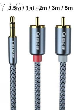 Essager RCA Aux Cable 3.5mm Jack to 2 RCA Audio Cable Y Conn