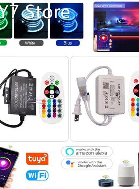 AC110V-220V Tuya WiFi APP LED controller with 24key IR remot