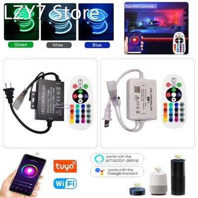 AC110V-220V Tuya WiFi APP LED controller with 24key IR remot