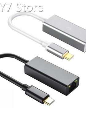 Aluminum Alloy Type-c To Rj45 Adapter With Led Indicator 5gb