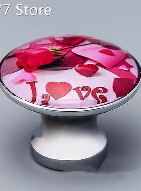 lOVE YOU custom pattern Konb drawer zinc alloy Chinese handl