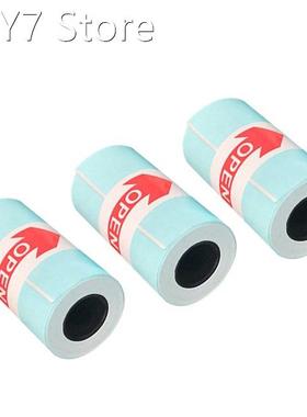 3 Roll Printable Sticker Paper Roll Direct Thermal Paper wit