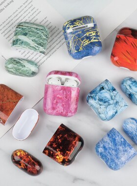 Marble Pattern Hard Earphone Case For Airpods 1 2 Cover Cha