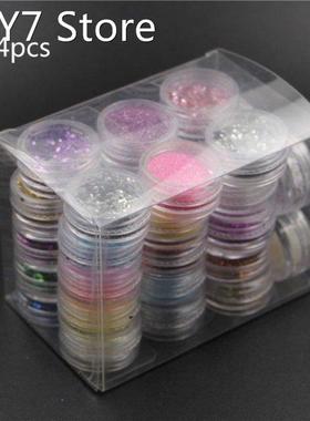 34 Colors Resin Pigment Mica Powder Glitters Sequains Nail A