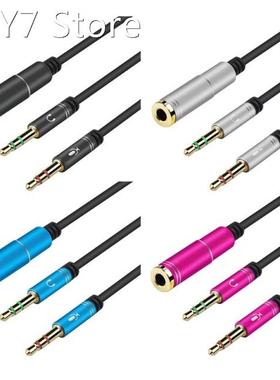 Headphone Notebook Microphone Combo Adapter 3.5mm Audio Spli