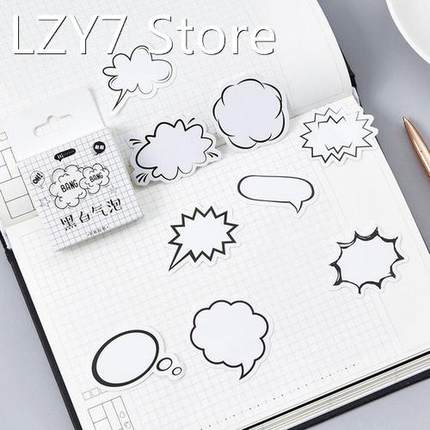 45pcs/box Self-adhesive Message Dialog Memo Sticky Notes Sc