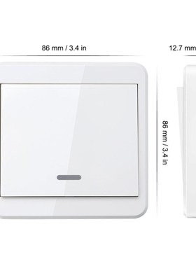 KTNNKG 433MHz Universal Wireless Remote Controls 86 Wall Pan