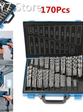 170PCS HSS Twist Drill Bit Set 1.5-10mm Titanium Coated Surf