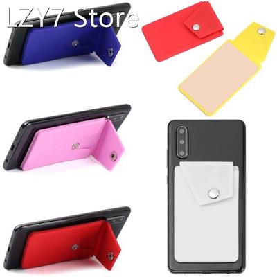 1PC Back Stick-on Credit Card Wallet Phone Stand Adhesive Si