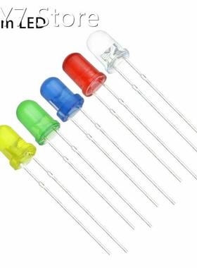 100pcs/Lot F3 Ultra Bright 3MM Round Water Clear Green/Yello