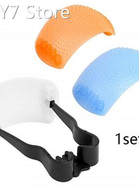 3 Colors Flash Diffuser Soft Cover Plastic Photography Built