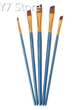 5Pcs Artist Paint Brush Set Nylon Bristles Hair Watercolor A