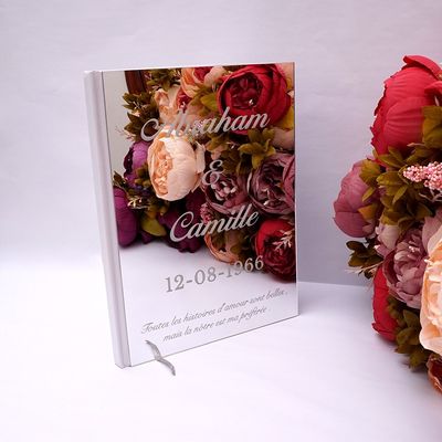 Custom Signature Wedding Guest Book Personalized White Blank