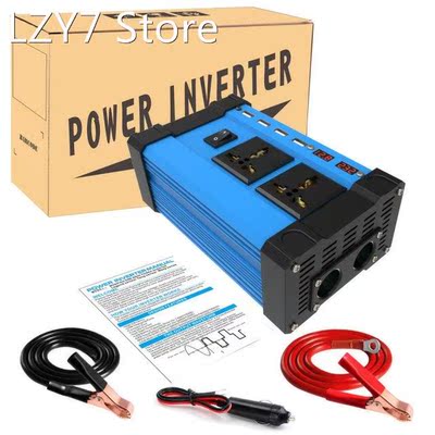 Inverter 300w Converter DC 12V To AC Intelligent Color Displ