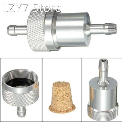 Autoleader Chrome Universal Motorcycle Inline Fuel Oil Filte