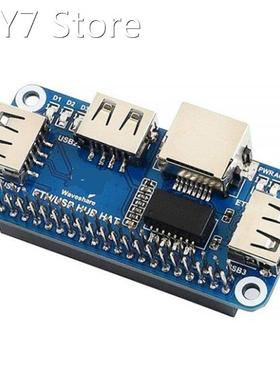 USB to RJ45 Ethernet Port 3 USB HUB HAT Expansion Board for