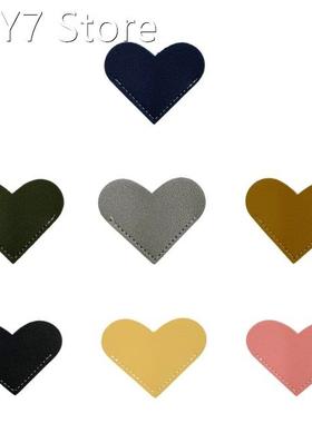 2Pcs Heart Leather Bookmark Handcrafted Personalized Reading