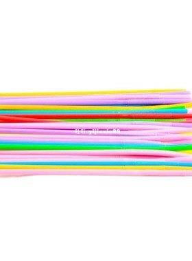 Multicolour Stripes Drinking Straws Extra Long Flexible Drin