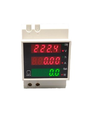 Din rail LED voltmeter ammeter active power and power facto