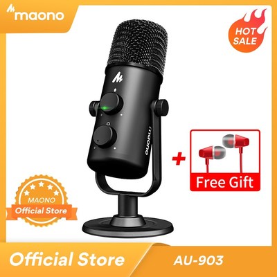 MAONO AU 903 Computer Microphone Podcast USB Condenser Mic