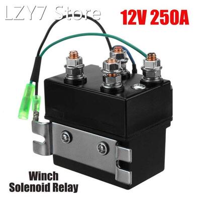 12V 250A Winch Solenoid Relay Contactor Winch Rocker Switch