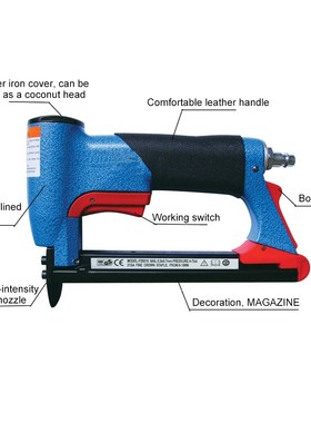 Pneumatic Air Stapler Nailer 4-16mm U Style Code Nail Air St