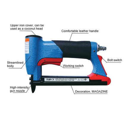 Pneumatic Air Stapler Nailer 4-16mm U Style Code Nail Air St