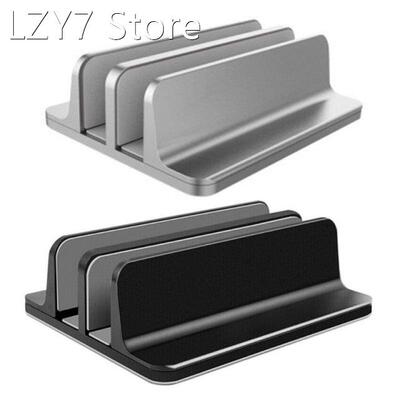 Vertical Laptop Stand Double Desktop Stand Space Saving Hold