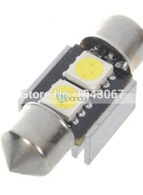 1X Auto led lights Dome Festoon 2 SMD LED Car Xenon White L