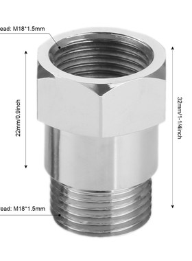 2Pcs Universal M18x1.5 O2 Sensor Spacer Adapter Isolator Ex
